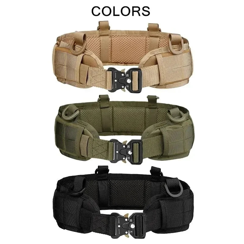 Men's Belt Outdoor Hunting Tactical Belt Multi-Function Buckle Nylon Belt High Quality Outdoors Sport Canvas Belt Neutral Girdle