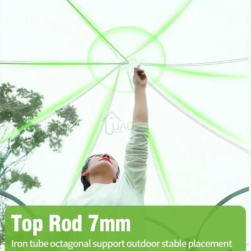 Camping Tent Star Transparent Folding 4-8 Person Portable Spherical Tent Outdoor Thickening Rain/Windproof Quick Opening Tent