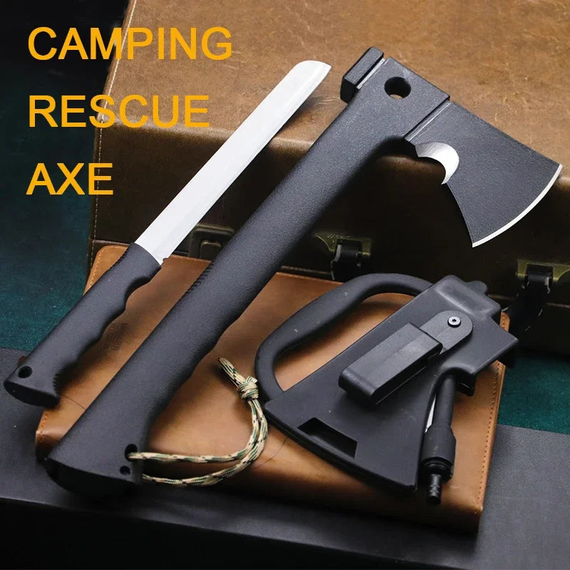 Outdoor multipurpose axe Fire fighting waist axe camping tactics survival  Camping mountain cutting  Nylon handle