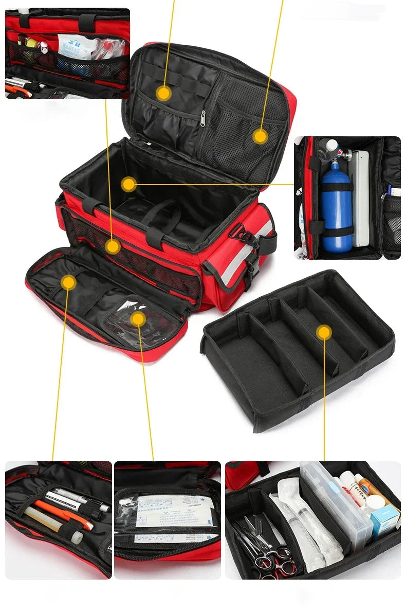 First Aid Kits Empty Large Portable Outdoor Survival Disaster Earthquake Emergency Bags Big Capacity Home/Car Medical Package