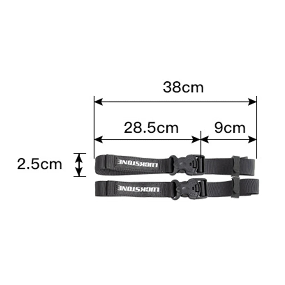 2pcs Luggage Strap Multifunctional Portable Travel Luggage Strap Wear Resistant Strong Load-bearing for Camping Hiking Travel