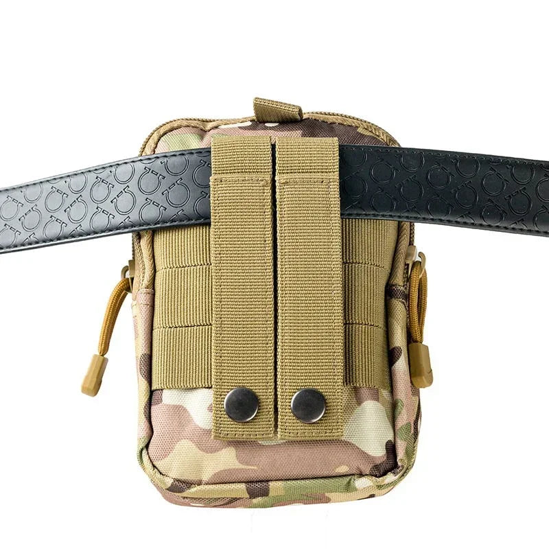 Men Molle Pouch Belt Waist Bag Edc Phone Pocket Pack Running Camping Bags Soft Back Hunting Accessories