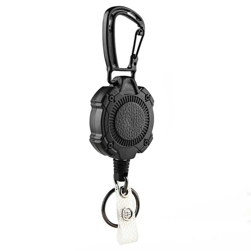 Anti-theft Retractable Keychain Retractable Hook Keychain Stainless Steel Rope Keyholder Keyring Accessories 80cm