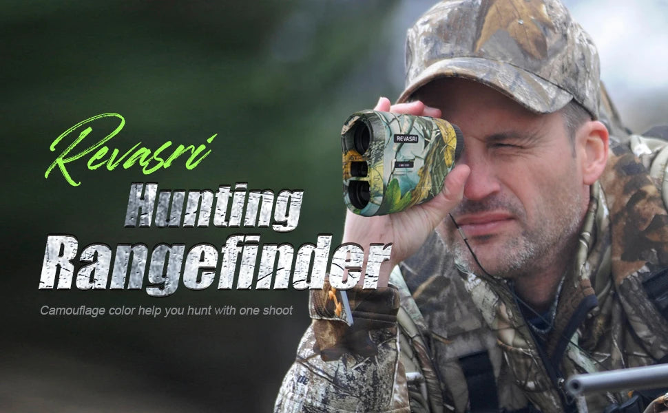 REVASRI 600 1000M Hunting Laser Rangefinder with Angle Speed Height Distance Measurement and Continuous Scan for Hunting