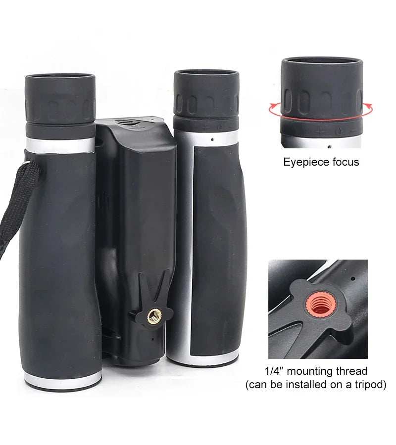 12x32 Digital Telescope 2.0" LCD Screen Binocular Telescope HD Digital Camera Photo Video-recording Outdoor Binoculars