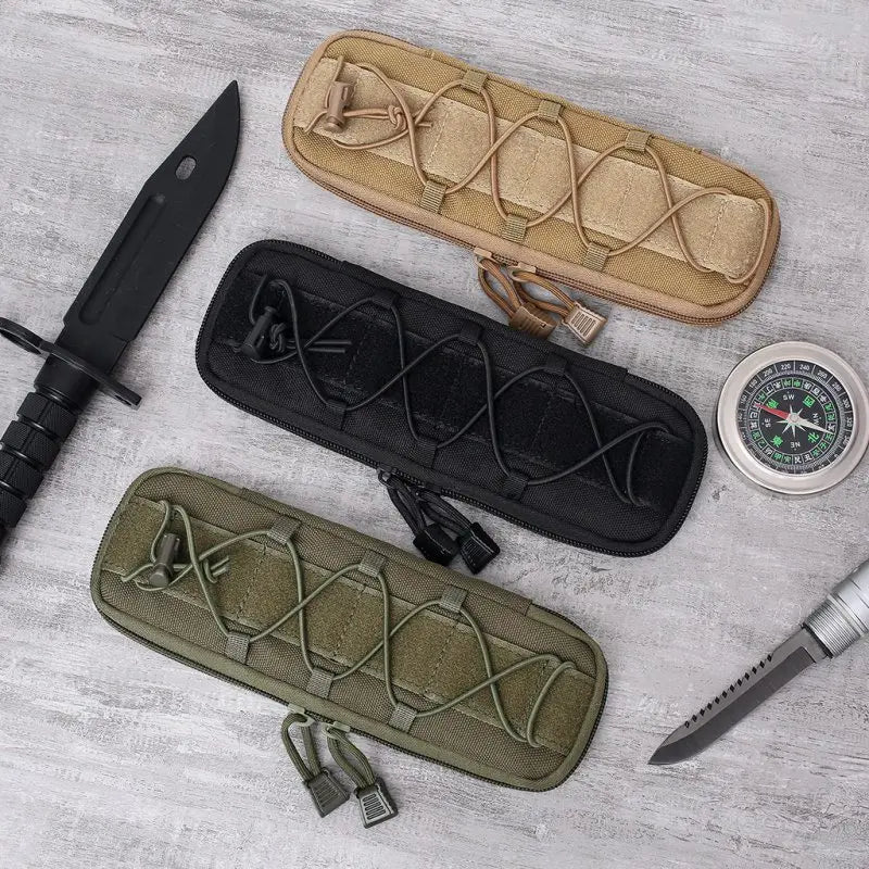 1PC Outdoor Molle Knife Pouch Pocket Nylon Outdoor Waist Sets Cover EDC Knives Pouch Folding Knife Holder Bag