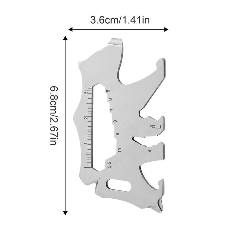 EDCs Mini Multi-Tool Bear Credit Card Tool Bottle Opener EDCs Mini Multitool Keychain Beer Opener Survival Tool For Journey