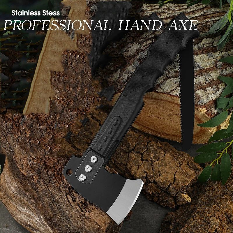 Multifunctional Axe Outdoor Camping Tactical Axe Survival Vehicle Tool Fire Axe with Saw Camping Hand Axe