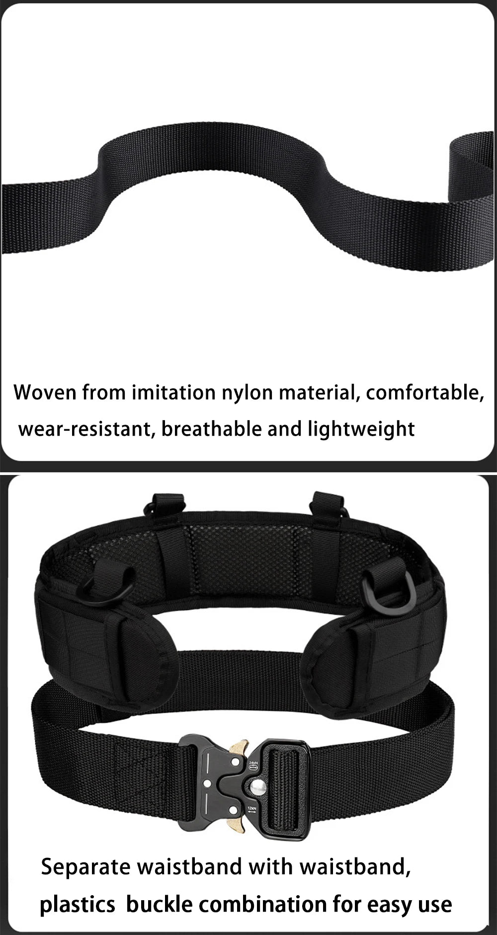 1pcs Men's Belt Outdoor Tactical Belt Multi-Function Buckle Nylon Belt High Quality Outdoors Sports Canvas Belts Neutral Girdle