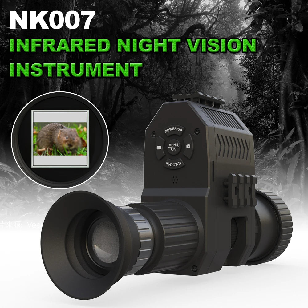 2023 New Night Vision Telescope LED Infrared 720P Monocular Telescope Video Camera for Hunting Camping Binoculars