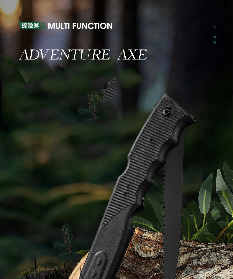 Multifunctional Axe Outdoor Camping Tactical Axe Survival Vehicle Tool Fire Axe with Saw Camping Hand Axe