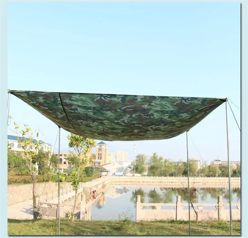 Many Size Ultralight Hunting Camouflage Shelter Waterproof Tarp Awning Tent Sunshade Net Also Use for Camping Mat