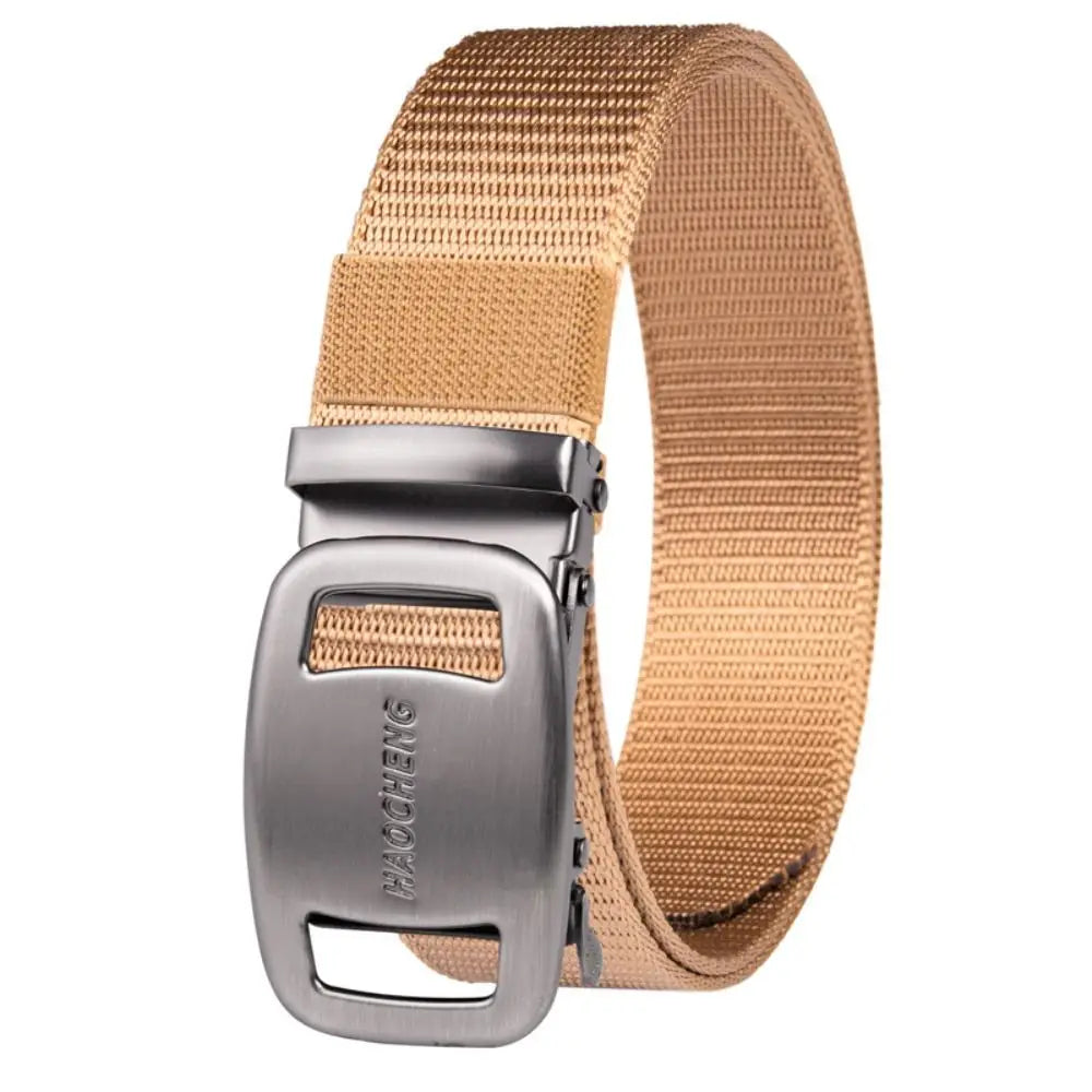 1PC Fashion Man Belt Outdoor Tactical Nylon Buckle Canvas Braided Belt Business Casual Quick Dry Belts