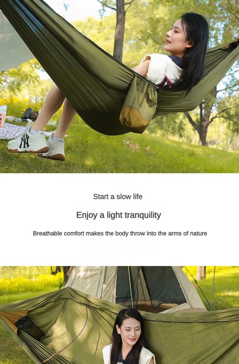 Camping Hammock Single Portable Hammocks ,Great for Outdoor,Indoor,Camping,Portable for Travel/Backpacking/Beach/Backyard