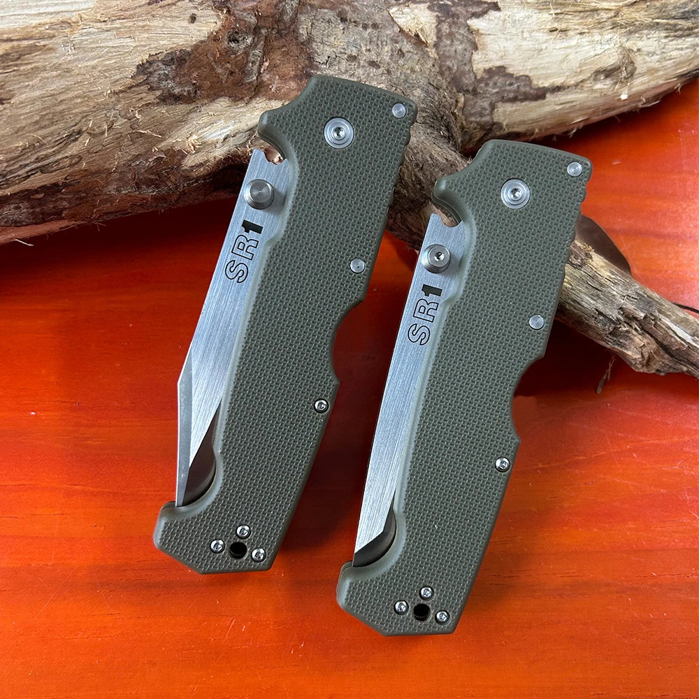 SR1 Outdoor Pocket Folding Knife Cold Tanto Knives S35VN Steel Blade Tactical Survival Quick Hunting Large Knives EDC Tools