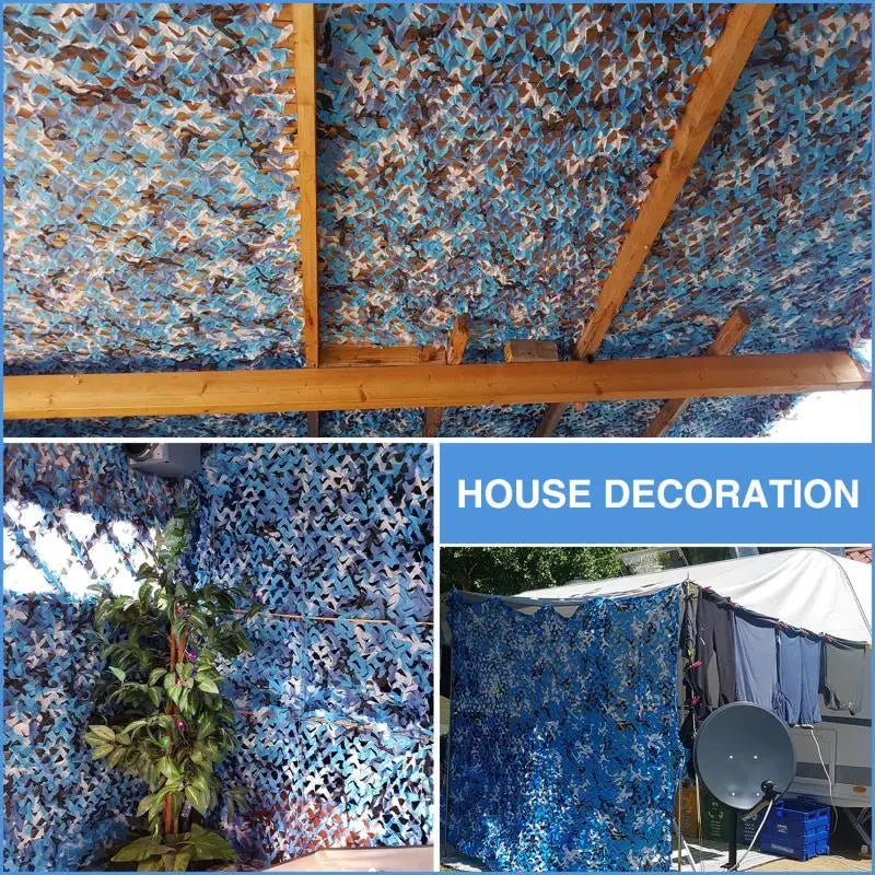 Camouflage net hunting camouflage net car tent awning shade mesh black green blue beige forest sun protection outdoor shading