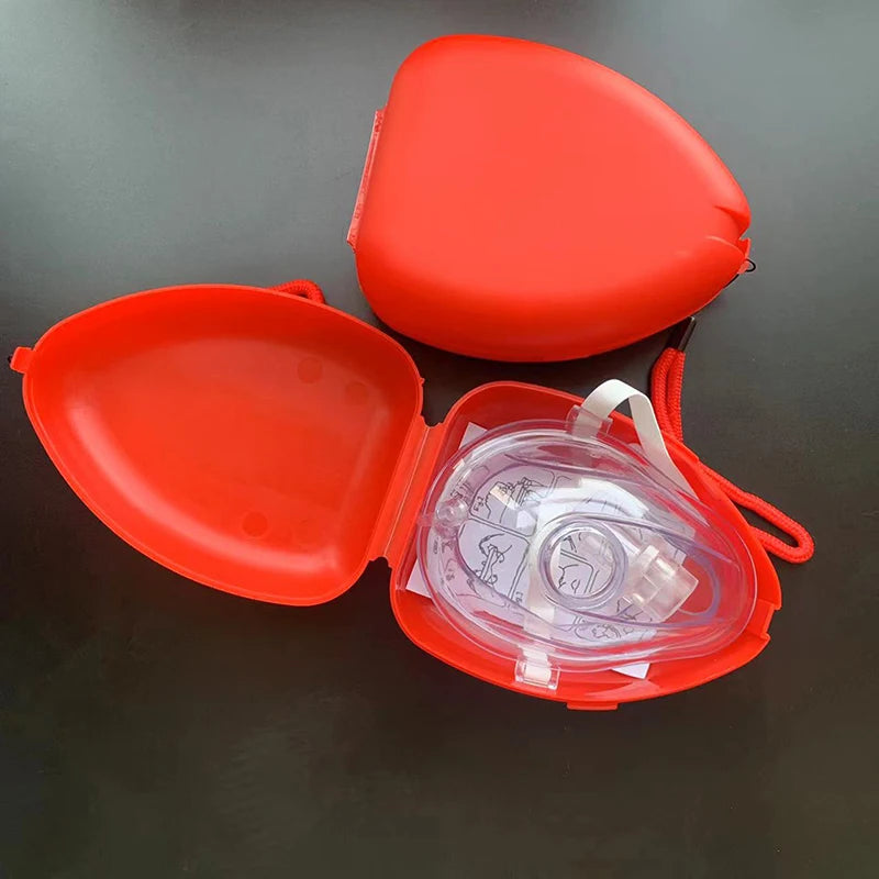 1Pc Artificial Respiration One-Way Breathing Valve Mask First Aid CPR Training Breathing Mask Protect Rescuers Mask Accessories