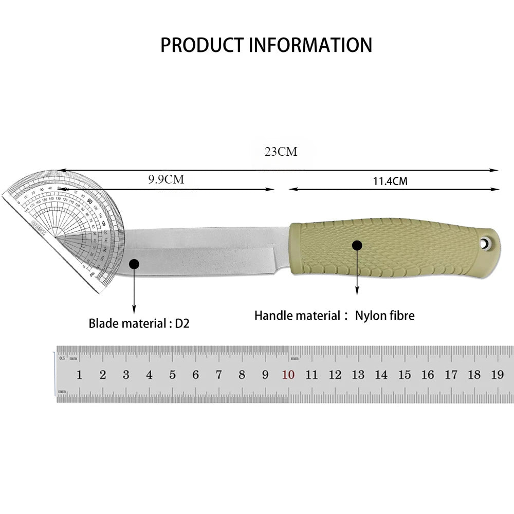 BM 202 Outdoor Survival Fixed Knife 14c28N Blade Kraton Handles Camping Outodoor Self-defense Tactical Combat Hunting Knives