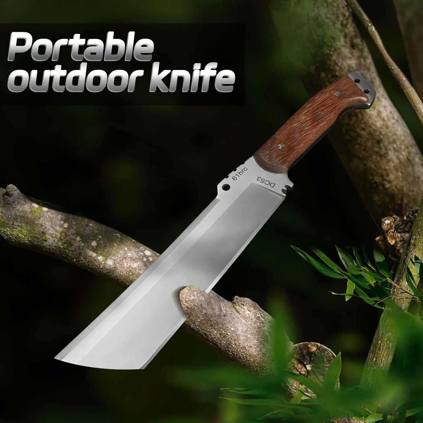 High Hardness Outdoor Cutting Knife, Military Tactical Knife, Self-Defense, Applicable to Survival Knives, Machetes