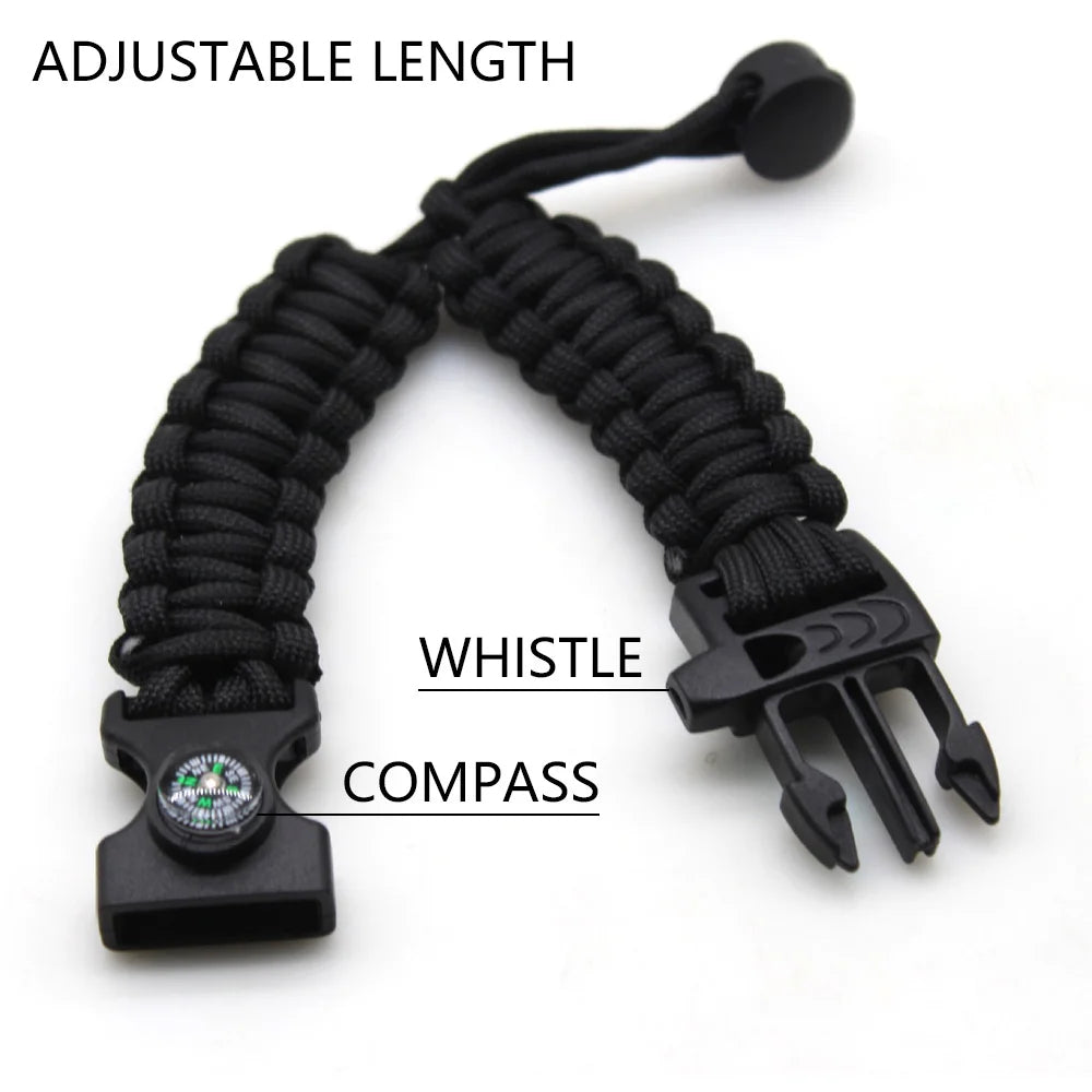 Cobra Buckle Bracelet Wilderness Survival Emergency Weaving Seven Core Umbrella Rope Outdoor Tool Multi functional Bracelet