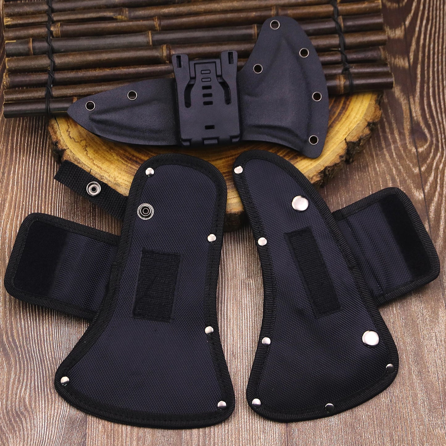 High-end hand-stitched nylon axe sheath, outdoor axe K sheath, suitable for tactical axe, camping axe, logging axe