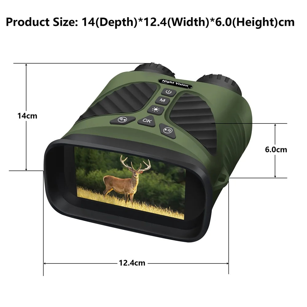 DT39 2.5K UHD 40M Pixels Binoculars Telescope 10X Optical 8X Zoom Digital 300M Infrared Night Vision for Hunting Camping