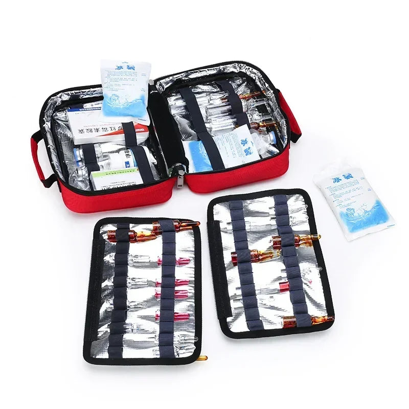 Family Outdoor Medical First Aid Bag Portable Small-scale Refrigerated Emergency Kit Waterproof Wear-resistant Sport Travel Bag