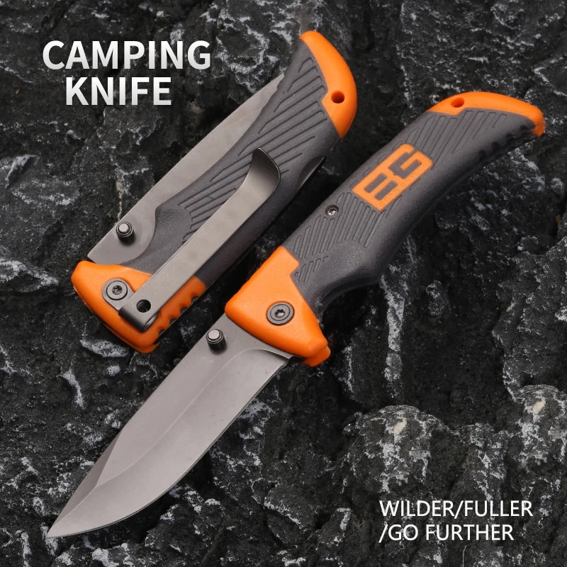 High quality outdoor camping hunting survival Tactics Pocket EDC tools Folding knife, barbecue knife