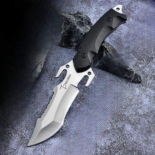 Straight knife outdoor tool portable pocket knife survival knife military knife outdoor hunting tactics high hardness survival k