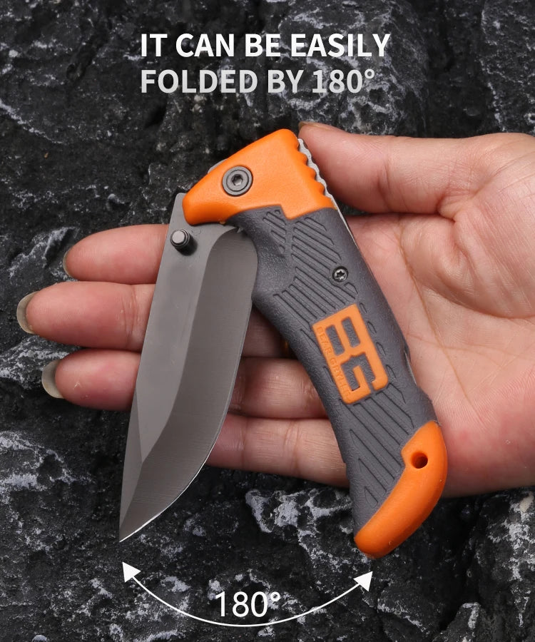 High quality outdoor camping hunting survival Tactics Pocket EDC tools Folding knife, barbecue knife