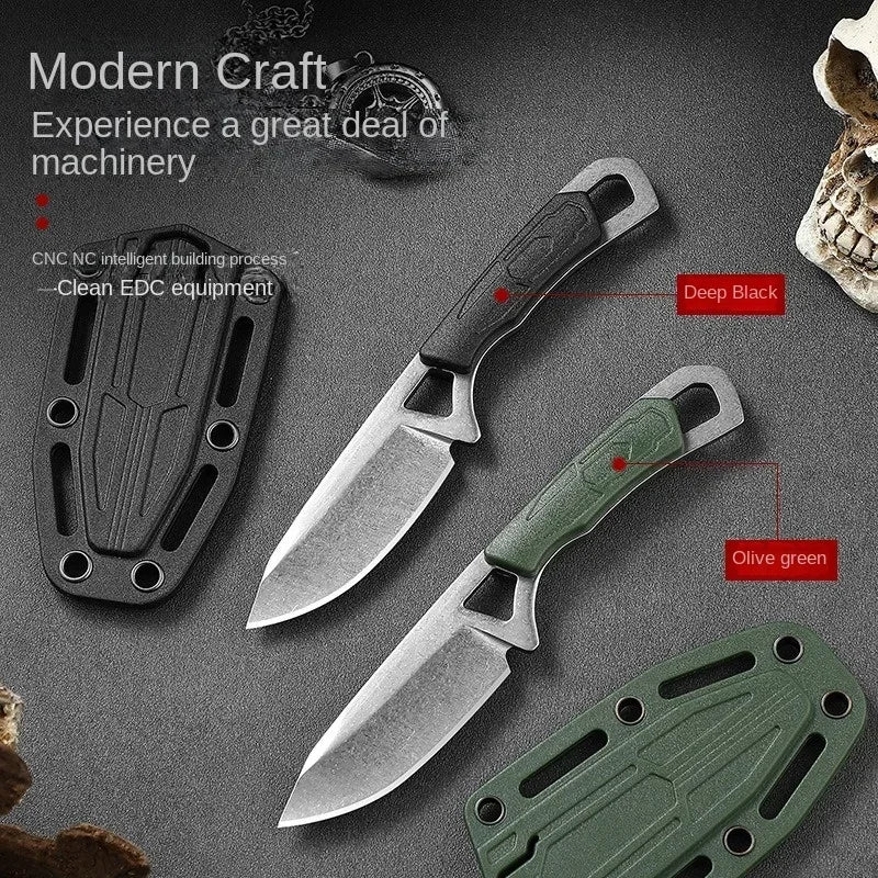 2024New mini knife EDC necklace knife outdoor multifunctional tactical neck knife portable camping