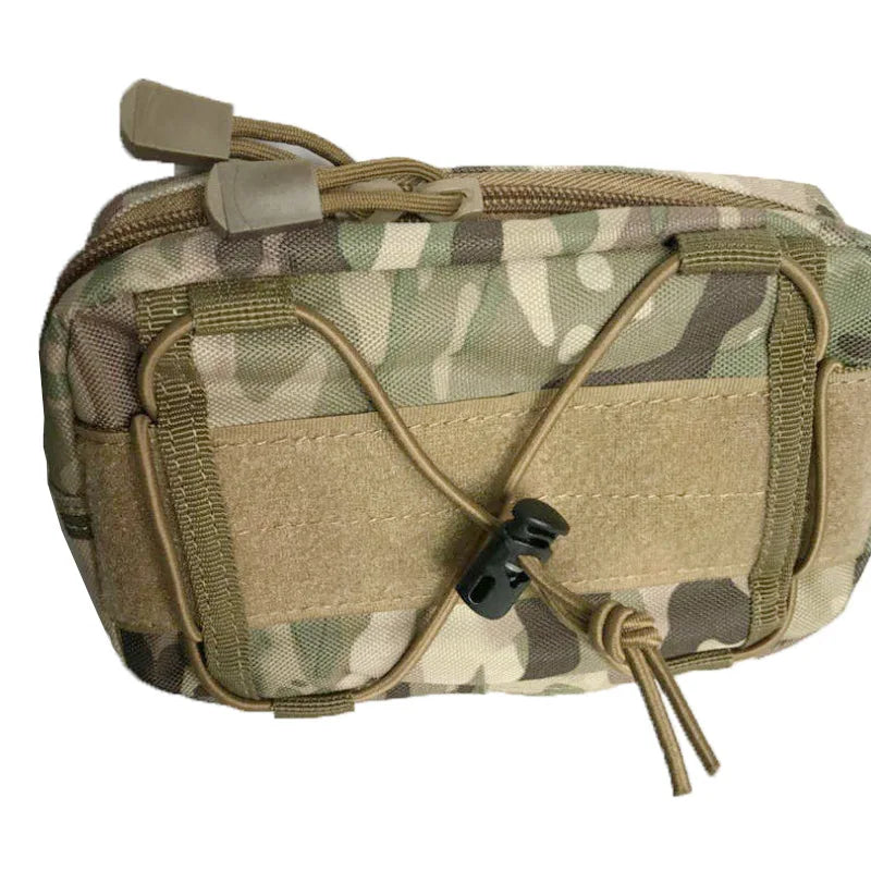 Molle Horizontal Admin tactical bag Compact 1000D Utility Edc Tool Gear Gadget Waist Bag Organizer Caming Molle Pouch