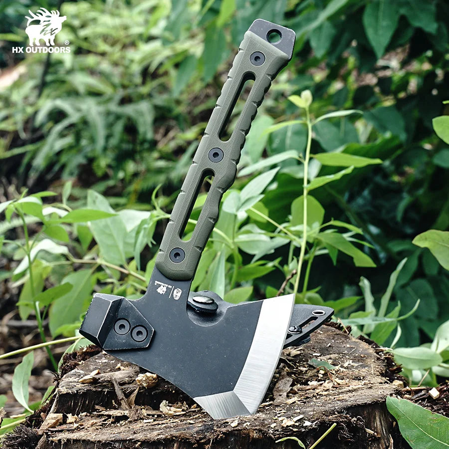 HX OUTDOORS Mercenarys Full Tang Camping Survival Touris Axe Hatchet Tactical Multifunctional Hunting Tools Tomahawk Hammer axes