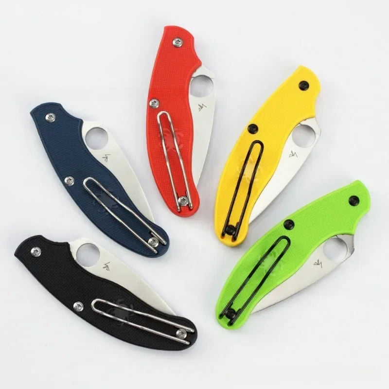 Multi Functional Outdoor Folding Knife with Nylon Fiber Handle High Hardness for Camping and Self-defense Portable Cutting Tool