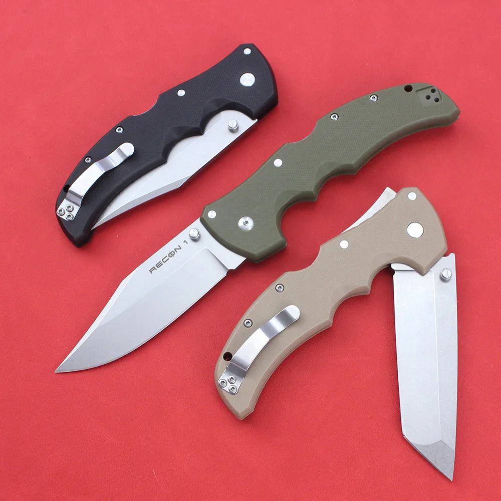 New Cold Pocket Folding Knives RECON 1 S35VN Steel Outdoor Military Tactical Survival Knife Portable G10 Handle Hunting Knife