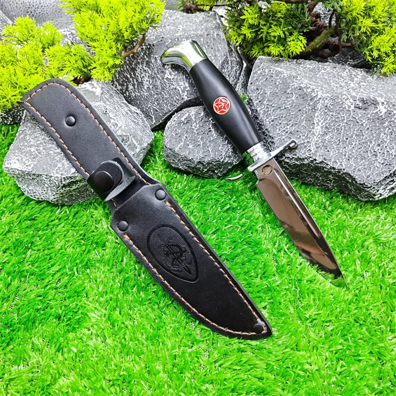 Russian Nkvd Ussr Finka NKVD Fixed 440C Blade Knife Hunting Self Defense EDC Outdoor Survival Tactical Military Knife