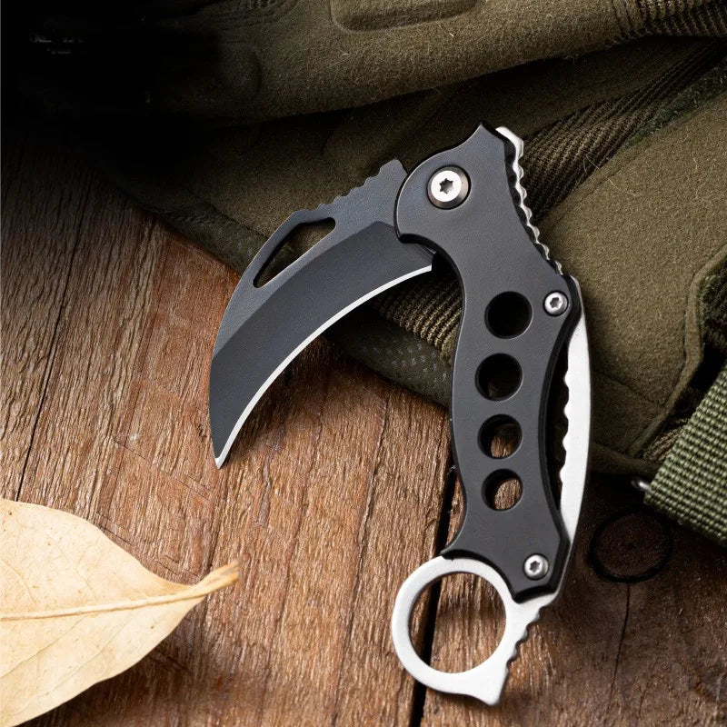 Folding Knife Outdoor High Hardness Defensive Eagle Claw Knife Small Curved Knife Tool Carry Field Camping Survival Claw Knife