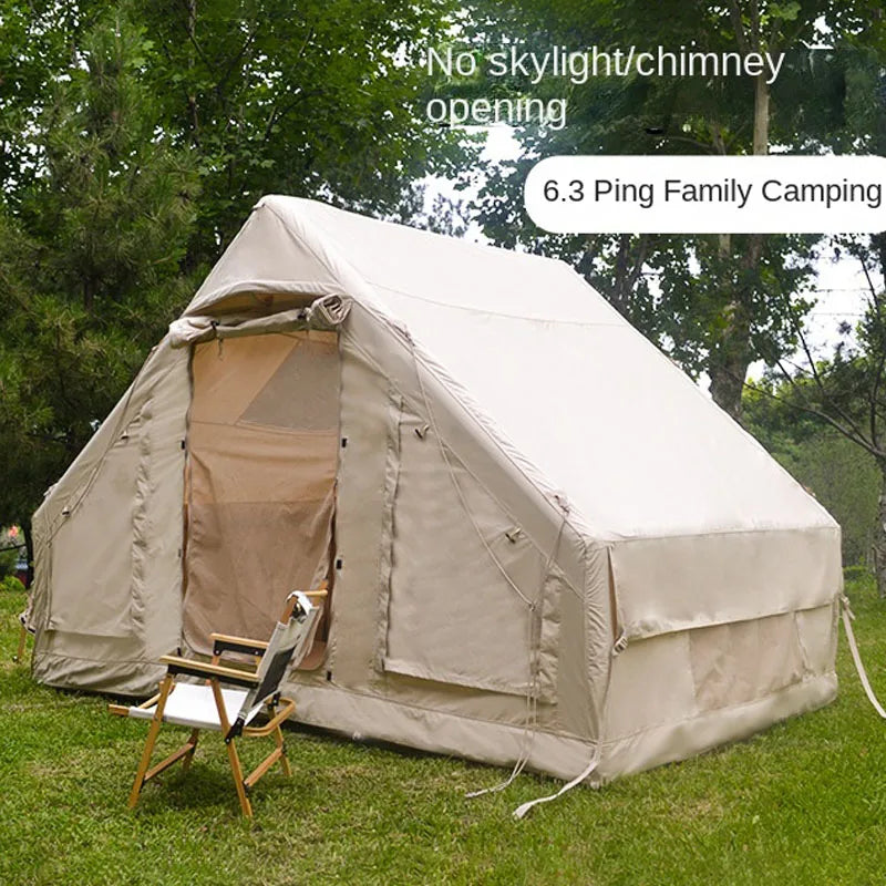 Outdoor Inflatable Tent 6.3m² One Bedroom & One Living Room Camping Tent Quick Automatic Opening Tent Family Travel Air Tent