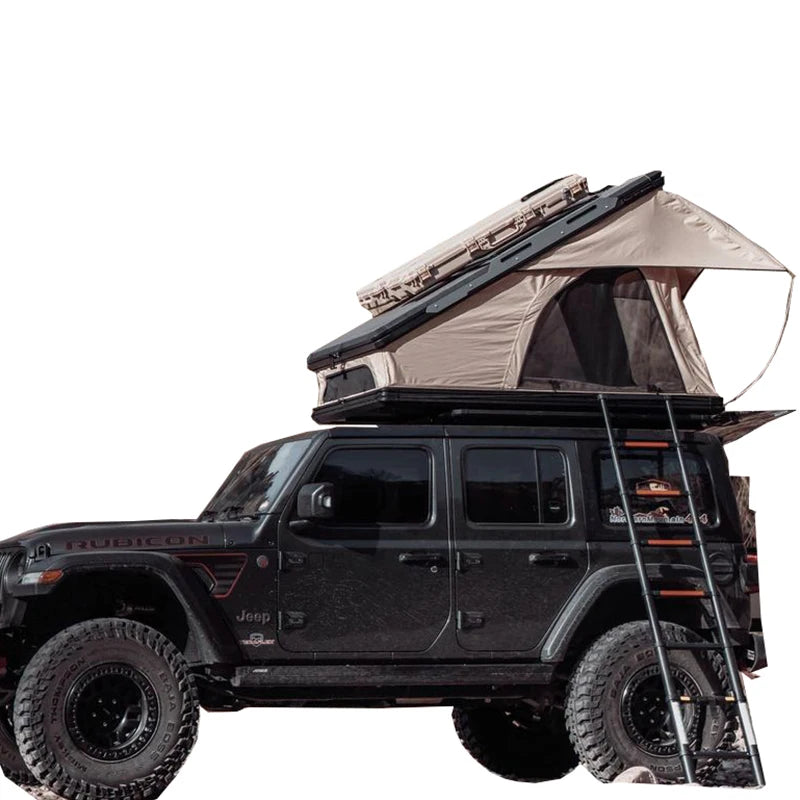 Car Roof Folding Tent Hard Shell Hydraulic Automatic Opening Camping Tent Aluminum Alloy Triangular Outdoor Car Tent