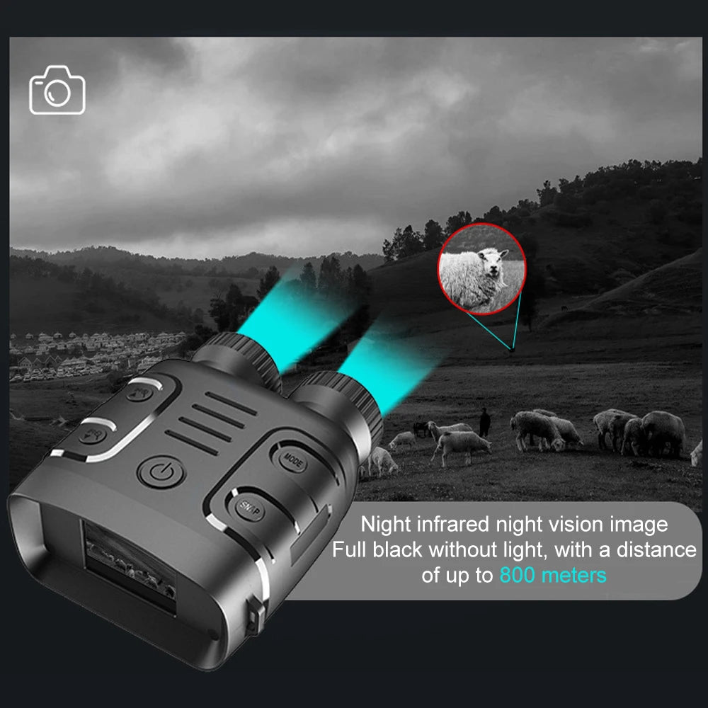 Day Night Use Photo Video Taking Digital Zoom 10X 1080P for Hunting Boating Binocular Infrared Night-Visions Device Binocular