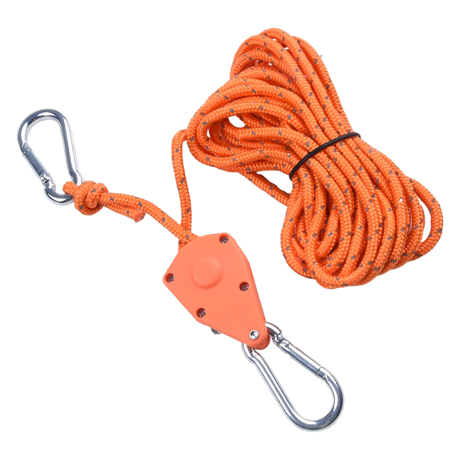 Secure and Fast Locking Tent Rope Hanger, Adjustable Lanyard Pulley Hook, Perfect for Outdoor Adventures and Sleeping Bags