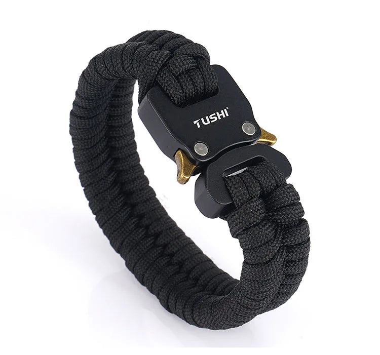 Cobra Buckle Bracelet Wilderness Survival Emergency Weaving Seven Core Umbrella Rope Outdoor Tool Multi functional Bracelet