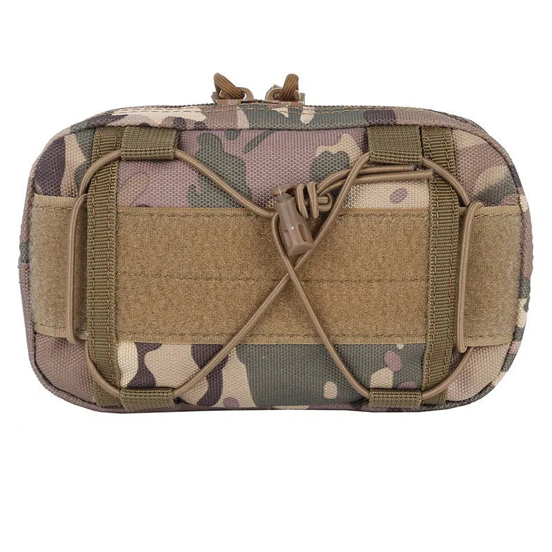 Molle Horizontal Admin tactical bag Compact 1000D Utility Edc Tool Gear Gadget Waist Bag Organizer Caming Molle Pouch