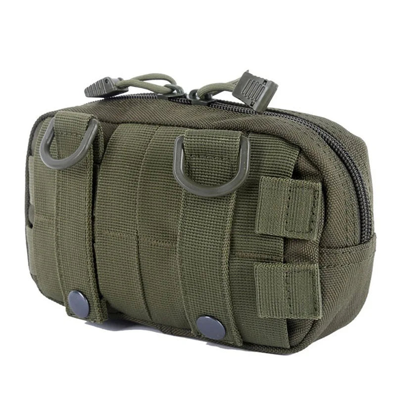 Molle Horizontal Admin tactical bag Compact 1000D Utility Edc Tool Gear Gadget Waist Bag Organizer Caming Molle Pouch