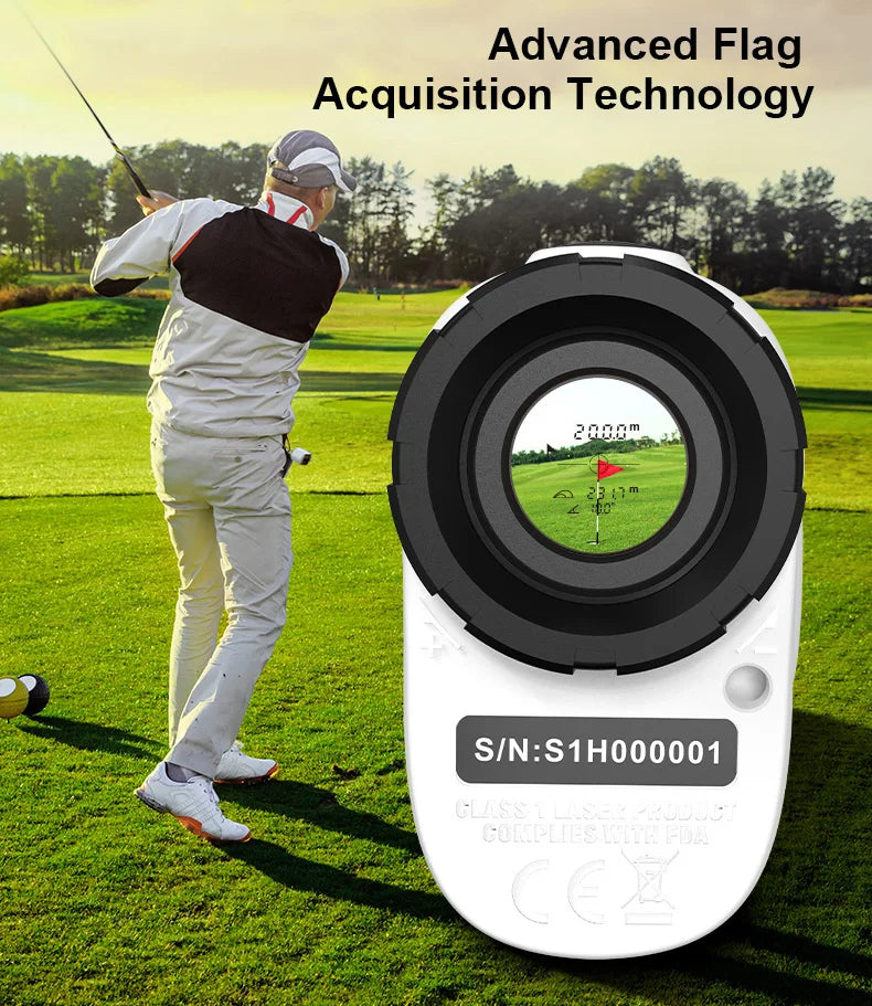 Mileseey PF2E Laser Rangefinder 400m 600M Yard/M  Mini 6x Telescope Distance Meter Angle Speed Measure For Golf,Hunting Finder